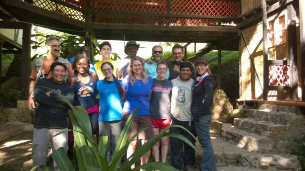 Last year's Ecuador Term abroad students and staff from Maquipucuna. 