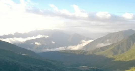 The view outside my home-stay window i Yunguilla