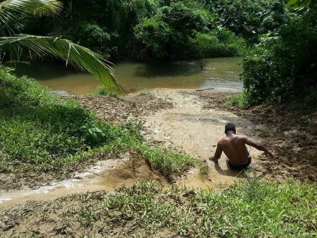 We slide down mudslides. 