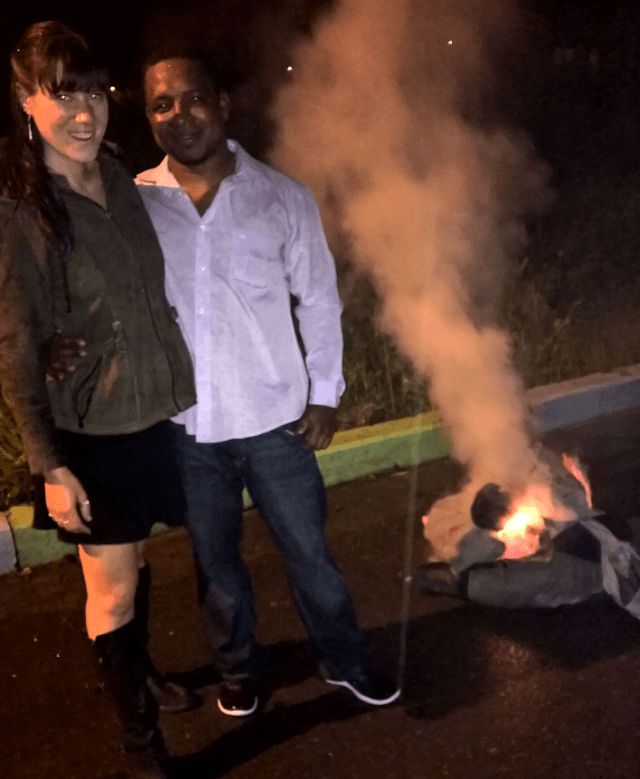 So we can burn it and start the new year clean.