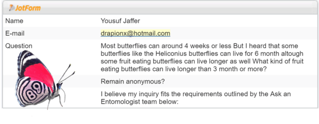 We received this question through our bloggy partner Entohub.